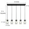 5Lights Glass Mason Jar Island Pendant Light Ceiling Light Fixture Kitchen Decor